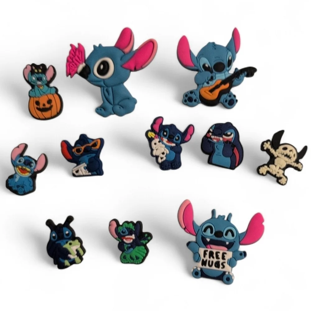 11pc New Disney Stitch Croc Bundle